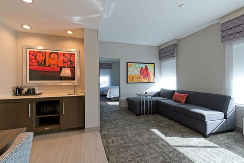 Suite, 1 King Bed (Hospitality) | Living area