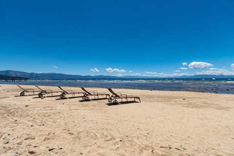 Private beach, white sand