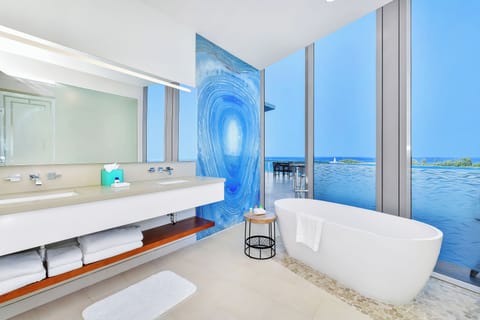 Room, 4 Bedrooms, Ocean View (Residence) | Bathroom | Separate tub and shower, hair dryer, soap, shampoo