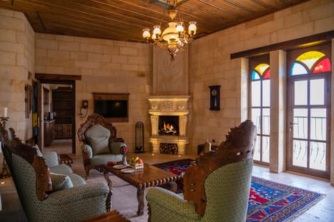 Palatial Cappadocian Mansion | Living area | LED TV, iPod dock, heated floors