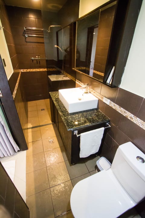 Ocean View Suites | Bathroom | Shower, free toiletries, towels