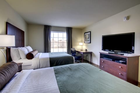 Room, 2 Queen Beds, Non Smoking | Premium bedding, in-room safe, desk, laptop workspace