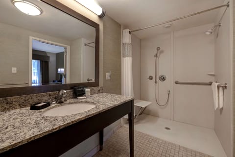 Studio, Accessible, Non Smoking | Bathroom shower