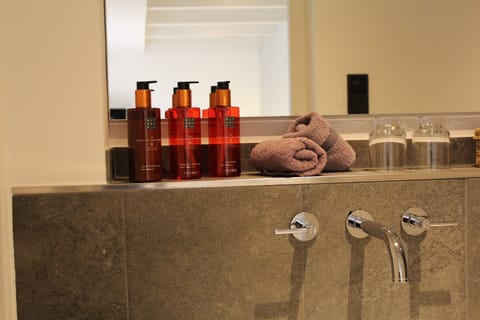 Economy Double Room | Bathroom | Shower, rainfall showerhead, designer toiletries, hair dryer