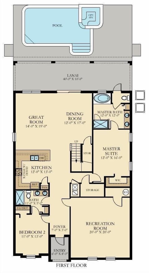 House, Multiple Beds (820DSD - The Retreat at ChampionsGate) | Floor plan