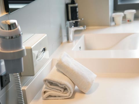 Premium bedding, memory foam beds, in-room safe, desk