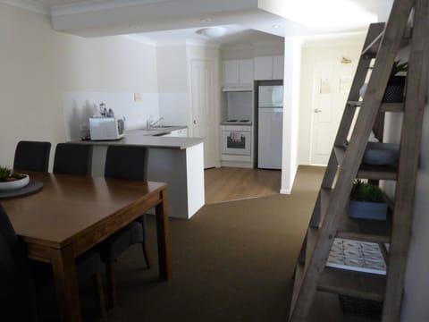 Two Bedroom Apartment Deluxe | Private kitchen | Full-size fridge, microwave, oven, stovetop