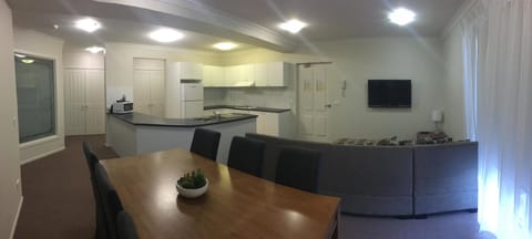 Superior Two Bedroom Apartment - Courtyard Access | Private kitchen | Full-size fridge, microwave, oven, stovetop