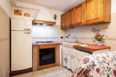 Classic Apartment, 2 Bedrooms, Fireplace | Private kitchen | Full-size fridge, oven, stovetop, coffee/tea maker