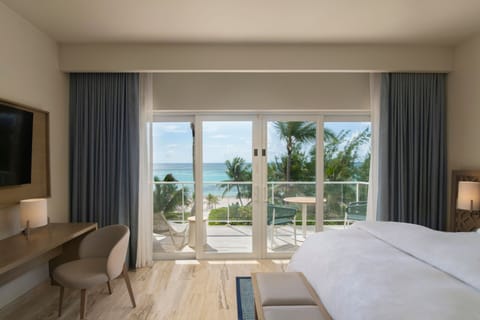 Suite, 1 King Bed, Balcony, Beach View | Egyptian cotton sheets, premium bedding, down comforters, pillowtop beds