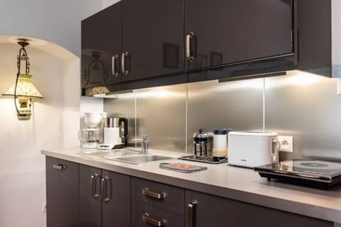 Superior Studio (3 people) | Private kitchen | Full-size fridge, microwave, stovetop, dishwasher