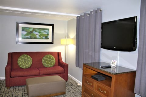 Deluxe Studio Suite, 1 King Bed with Sofa bed | Blackout drapes, iron/ironing board, free WiFi, bed sheets