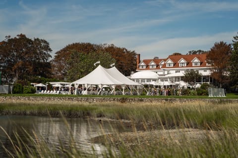 Outdoor wedding area