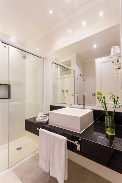 Luxury Room | Bathroom | Shower, free toiletries, hair dryer, bathrobes