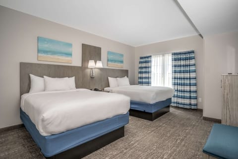 Suite, 2 Queen Beds, Non Smoking, Refrigerator & Microwave (Living Room) | Free WiFi, bed sheets