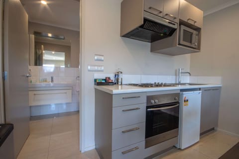 Two Bedroom | Private kitchen | Fridge, microwave, coffee/tea maker, electric kettle