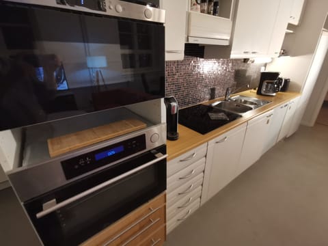 Apartment | Private kitchen | Fridge, microwave, oven, stovetop