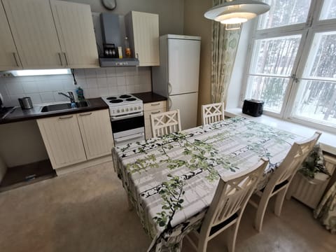 Apartment | Private kitchen | Fridge, microwave, oven, stovetop