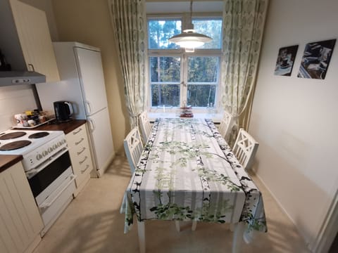 Apartment | Private kitchen | Fridge, microwave, oven, stovetop