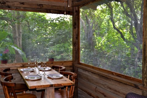 Cabin, 2 Bedrooms, Smoking, Patio | Dining