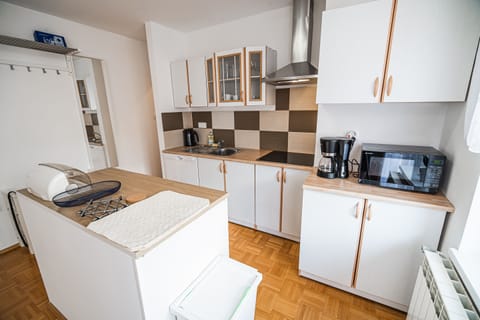 Apartment (One bedroom Apartment 1) | Private kitchen | Fridge, microwave