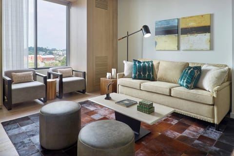 Suite, 1 Bedroom (Bellyard) | Living area | Flat-screen TV