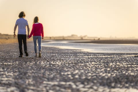 On the beach