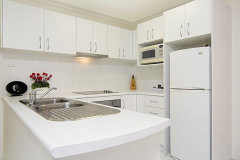 Two Bedroom Apartment | Private kitchen | Full-size fridge, microwave, stovetop, dishwasher