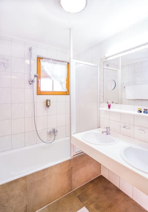 Hair dryer, bathrobes, towels