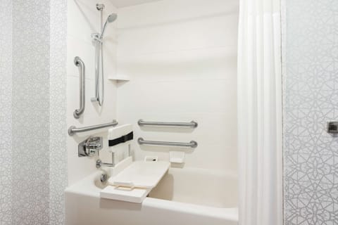 Room, 2 Queen Beds, Accessible, Bathtub | Bathroom | Rainfall showerhead, hair dryer, towels