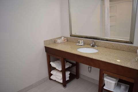 Suite, 1 King Bed with Sofa bed, Non Smoking (Upgrade) | Bathroom | Combined shower/tub, free toiletries, hair dryer, towels