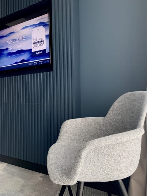 Individually furnished, desk, laptop workspace, blackout drapes