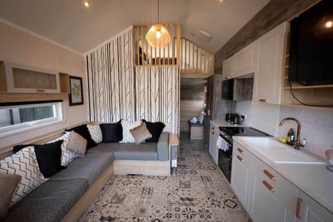 Cabin | Living area | 30-inch TV with cable channels