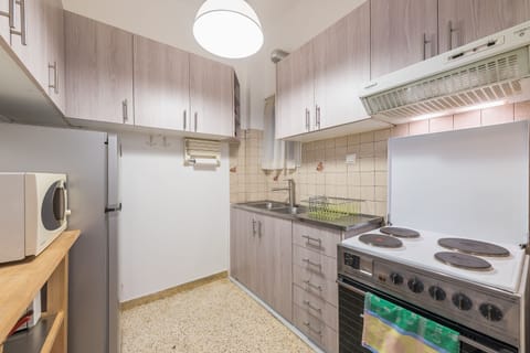 City Apartment, 2 Bedrooms | Private kitchen | Fridge, microwave, oven, stovetop