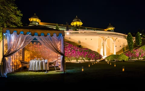 Outdoor wedding area