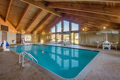 Indoor pool, open 7:00 AM to 11:00 PM, sun loungers