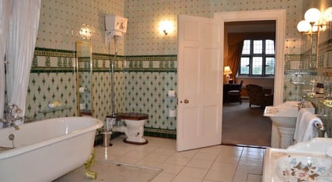 Deluxe Suite | Bathroom | Combined shower/tub, free toiletries, hair dryer, towels