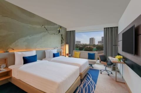 Premier Room, 2 Twin Beds, Club Lounge Access, Executive Level | Egyptian cotton sheets, premium bedding, minibar, in-room safe