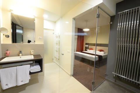 Executive Apartment (5% discount in the restaurant) | Bathroom | Combined shower/tub, free toiletries, hair dryer, slippers