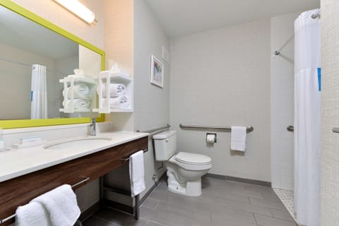 Room, 2 Queen Beds, Accessible, Non Smoking | Bathroom | Free toiletries, hair dryer, towels