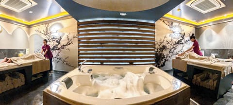 Sauna, spa tub, steam room, Turkish bath, body treatments