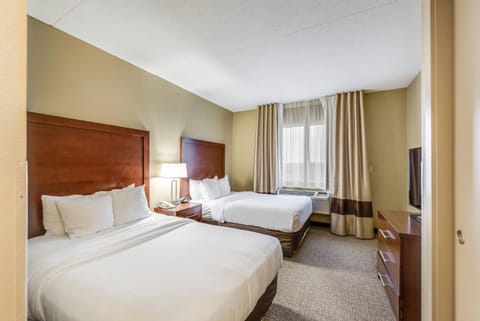 Suite, 2 Double Beds with Sofa bed, Non Smoking | Desk, blackout drapes, iron/ironing board, free cribs/infant beds