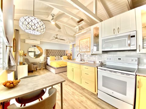 Premium Cottage, Ocean View, Beachfront | Private kitchen | Microwave, coffee/tea maker