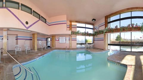 Indoor pool, seasonal outdoor pool