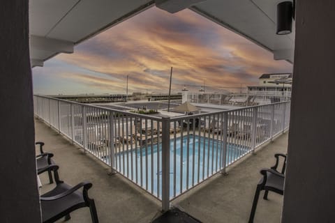 Partial Pool View, 2 Room Corner Efficiency-1st Floor, B Unit | Terrace/patio