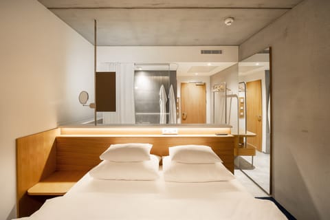 Hypo-allergenic bedding, blackout drapes, soundproofing