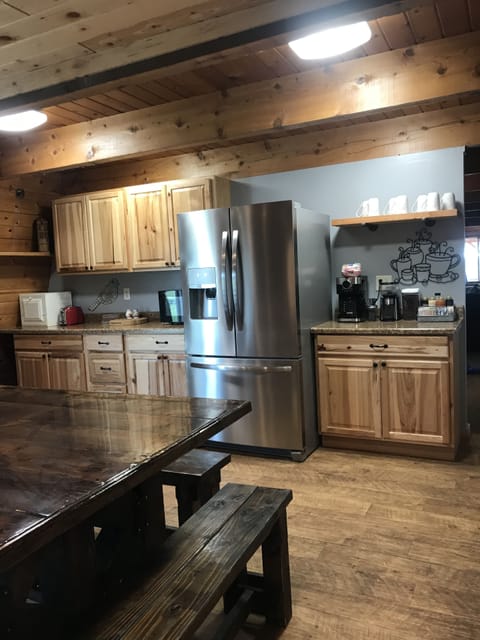 Family Cabin, Multiple Beds, Kitchen | Private kitchen | Microwave, coffee/tea maker