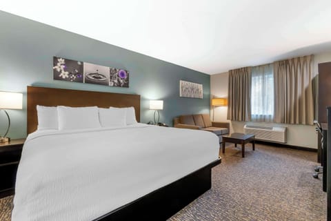 Suite, 1 King Bed, Non Smoking | Desk, blackout drapes, free WiFi, bed sheets