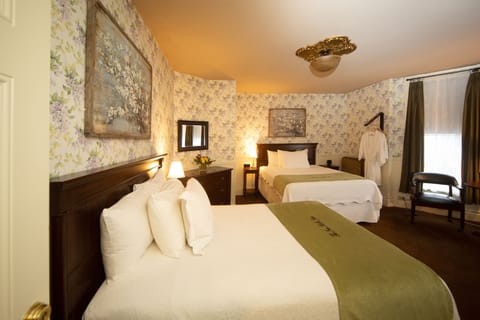 Room, 2 Double Beds (One queen one full bed) | In-room safe, iron/ironing board, free WiFi, bed sheets