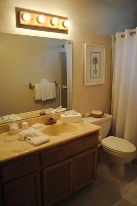 1 Bedroom, King Suite | Bathroom | Separate tub and shower, free toiletries, hair dryer, towels